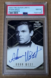 Rittenhouse The Outer Limits Adam West Autograph PSA 8 - Batman Family Guy - Picture 1 of 2