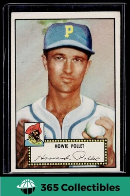 1952 Topps Howie Pollet - 63 Topps Black Back MLB Baseball Pittsburgh Pirates - Image 1 of 2