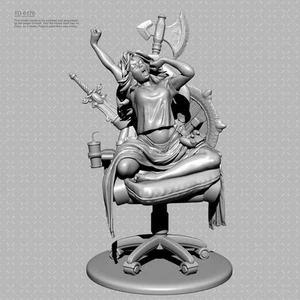 Kit Modelo Impresión 3D Niña Relajante Sin Pintar Sin Montar TD-6176 50mm 75mm - Imagen 1 de 5