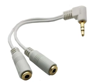 3.5mm Headphone Y Splitter, 3.5mm Male to 2 x Female Headset Extension Cable - Picture 1 of 1