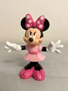 MINNIE MOUSE PINK DRESS DISNEY 3” ACTION FIGURE TOY - Picture 1 of 10