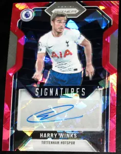 Prizm Premier League 2021-22 Harry Winks Signatures Pink Ice Prizm automático - Imagen 1 de 3