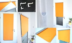 Thermo Rollo Verdunkelungsrollo Klemmfix Verdunklungsrollo Seitenzug Klemmrollo - Bild 1 von 12