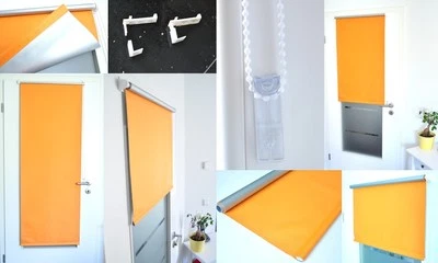 Thermo Rollo Verdunkelungsrollo Klemmfix Verdunklungsrollo Seitenzug Klemmrollo - Bild 1 von 4