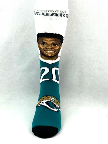 Jacksonville Jaguars Football Jalen Ramsey Selfie Deuce Crew Socks Cover