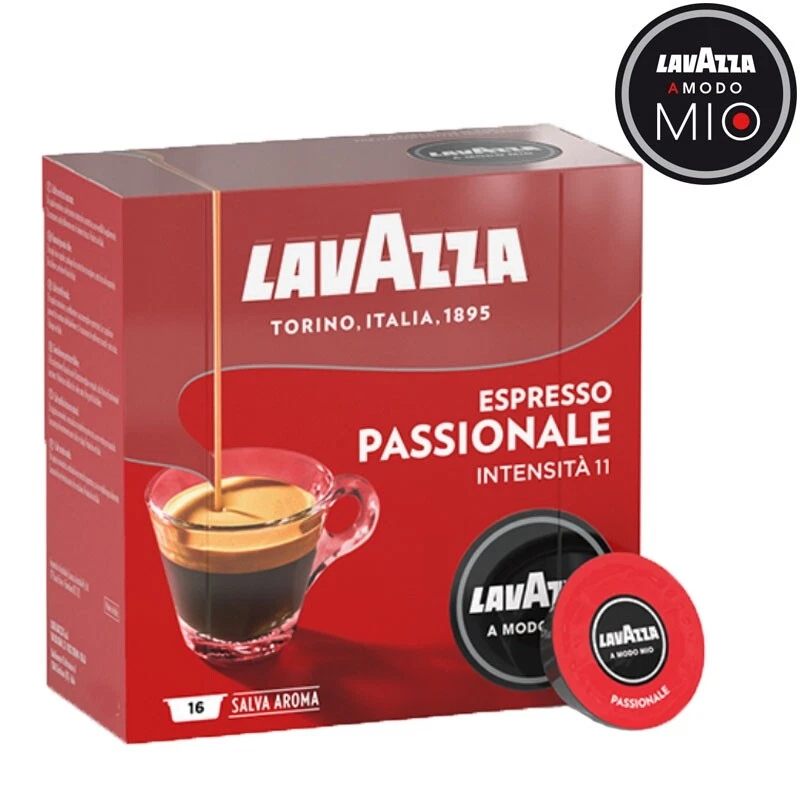 A Modo Mio Espresso Passionale 16 Kapseln - LavAzza - Insgesamt 256 Kapseln - Bild 1 von 1