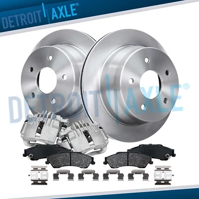 Rear Disc Rotors Calipers Ceramic Brake Pads for S10 Blazer Jimmy Sonoma Hombre - Image 1 of 4