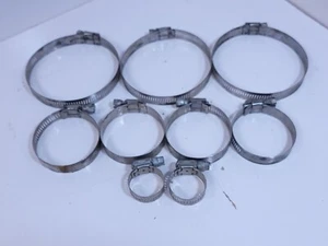 Hose Clamp Lot Of 9 Ideal Du Page Various Sizes - Picture 1 of 4