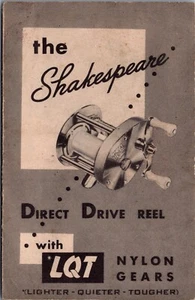 Shakespeare Direct Drive  Fishing Reel Manual Parts List - Picture 1 of 4
