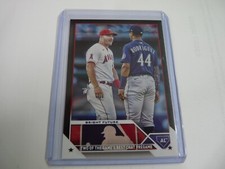 2023 TOPPS UPDATE MIKE TROUT & JULIO RODRIGUEZ BLACK SP CARD  26/72