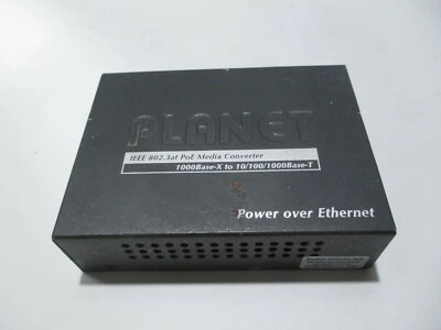  PLANET GTP-805A 1000BASE-X to 10/100/1000BASE-T 802.3at PoE Media Converter - Image 1 of 4