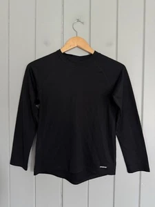 Patagonia Capilene Baselayer Polyester Shirt Youth Size L (12) Midweight Black - Picture 1 of 4
