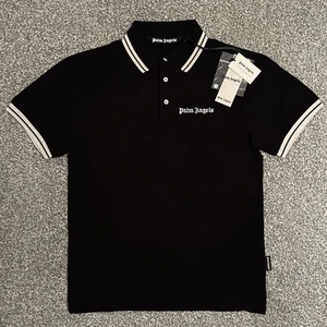 ⭐️ Camisa polo Palm Angels en negro ⭐️ 100% AUTÉNTICA ⭐️ TOTALMENTE NUEVA CON ETIQUETAS ⭐️ - Imagen 1 de 3