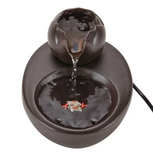 Haustier Brunnen beweglicher Wasser Becken Trinker Trinkbrunnen Keramik - Bild 1 von 5