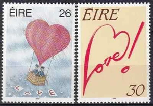 Irland 1990 Yvert 703/04 Liebesbotschaften postfrisch sehr schön - Bild 1 von 1