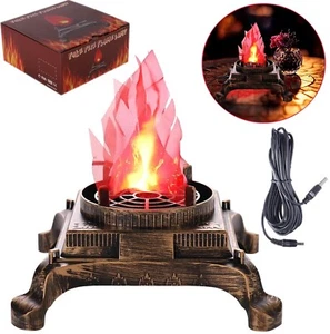 3W Prop LED Fake Fire Flame Effect Light Artificial 3D Campfire Lamp Christmas - Picture 1 of 9