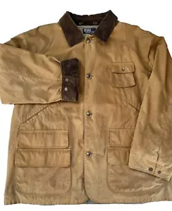 Giacca vintage polo Ralph Lauren uomo cerata caccia/tiro velluto a coste taglia XL - Foto 1 di 10