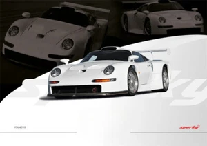 Coche modelo diecast Sparky x Tiny 1:64 911 GT1-blanco - Imagen 1 de 1