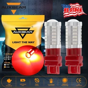 For Chevy Silverado 1500 99-13 AUXBEAM 3157 LED Brake Stop Tail Light Bulbs Red - Picture 1 of 12