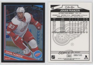 2013-14 O-Pee-Chee Black Rainbow Foil /100 Johan Franzen #10
