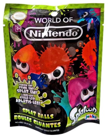 World of Nintendo ORANGE SQUID SPLAT BALL Splatoon Jakks Pacific 2016 NEW Cover
