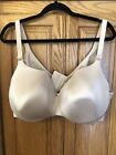 Cacique Lightly Lined Full Coverage Back Smoother Beige Nude Bra 44Ddd