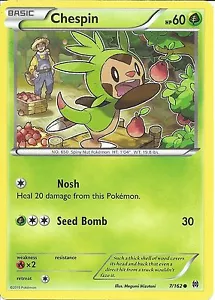 7/162 Chespin Common: Pokemon Trading Card Game XY-08 Break Through - Picture 1 of 1