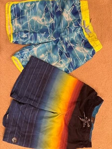 Zero exposure swim trunks (set of 2) Boy’s M 10-12 comfort brief liner - Picture 1 of 2