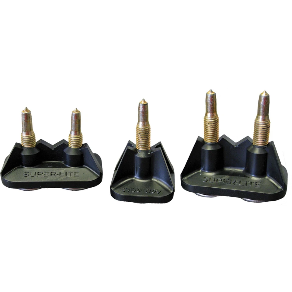 Stud Boy Super-Lite Pro Series Double Backers 0.75" - 48/Pack Black 2512-P2-BLK - Image 1 of 4