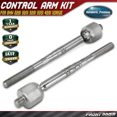 2Pcs Front Inner Tie Rod End for BMW 228i 320i 328i 335i 428i M235i xDrive F23 - Image 1 of 4