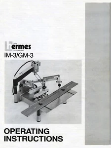 New Hermes IM-3/GM-3 OPERATING INSTRUCTIONS MANUAL (PHOTOCOPY) M-3 - Picture 1 of 2
