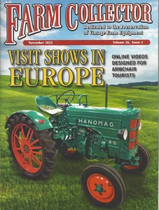 Farm Collector Antique Tractor Magazine Vintage Farm Equipment November 2023 - Imagen 1 de 2