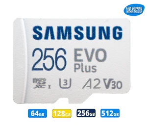 Samsung Micro SD Card Evo Plus 64GB 128GB 256GB 512GB Smartphone & Tablet lot - Picture 1 of 13