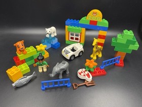 Lego Duplo My First Zoo- Set #6136- Complete Giraffe Tiger Polar Bear Fish