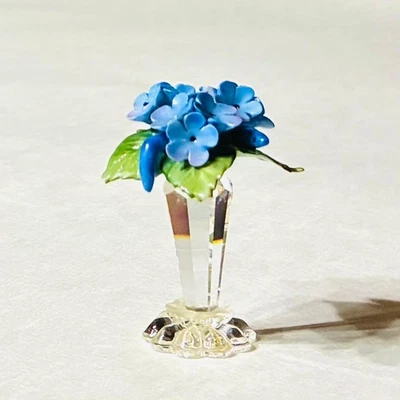 Swarovski ForgetMeNot Flower Stand Decorative Crystal Jewelry Display Used - Image 1 of 4