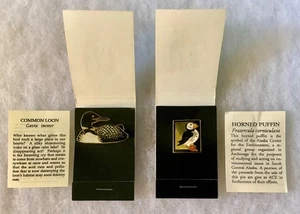 NEW Alaskan Artist WM Spear Champleve Enamel Pin Common Loon -or- Horned Puffin - Picture 1 of 12