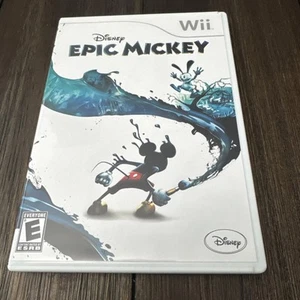 Disney Epic Mickey Nintendo Wii Complete CIB W/manual. Tested! Ships Fast - Picture 1 of 5