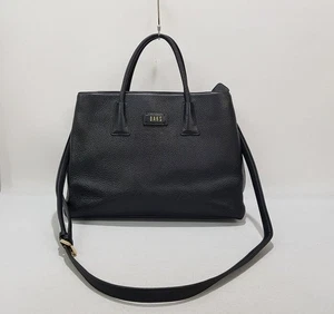 Daks Black Leather Tote Shoulder Bag 53445126 - Imagen 1 de 10