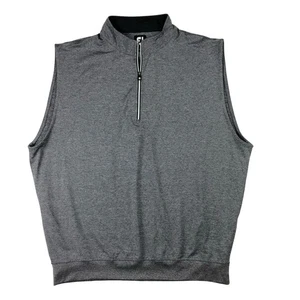 Footjoy FJ Performance 1/2 Zip Mens XL Gray Pullover Golf Vest - Picture 1 of 4