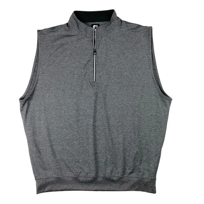 Footjoy FJ Performance 1/2 Zip Mens XL Gray Pullover Golf Vest - Image 1 of 4