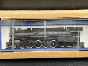 Vtg Bachmann Steam Locomotive N-Scale Northern ATSF Santa Fe #3780 w/ Box - Picture 1 of 7