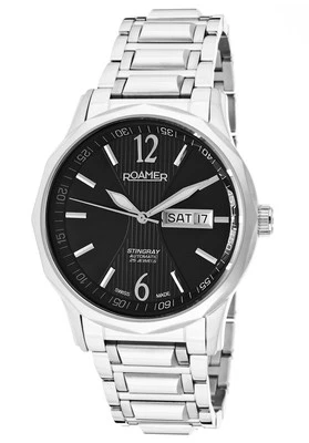 Roamer Stingray III Black Dial Swiss Made Men's ETA Automatic Watch $1500 NEW  - Image 1 of 4