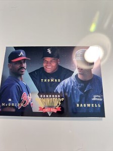 1995 Donruss Dominators  #3 of 9 McGriff - Thomas - Bagwell MLB 🔥0723