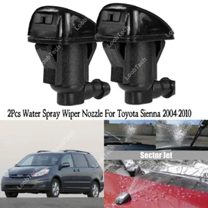 Spray Wiper Nozzle For Toyota Sienna 2004-2010 2Pcs Front Windshield Washer Jet - Imagen 1 de 11