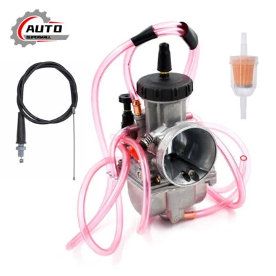 Carburetor & Throttle Cable for 1991-2000 Suzuki RM125 1989-1998 RMX250 PWK35mm Foto 1 de 4