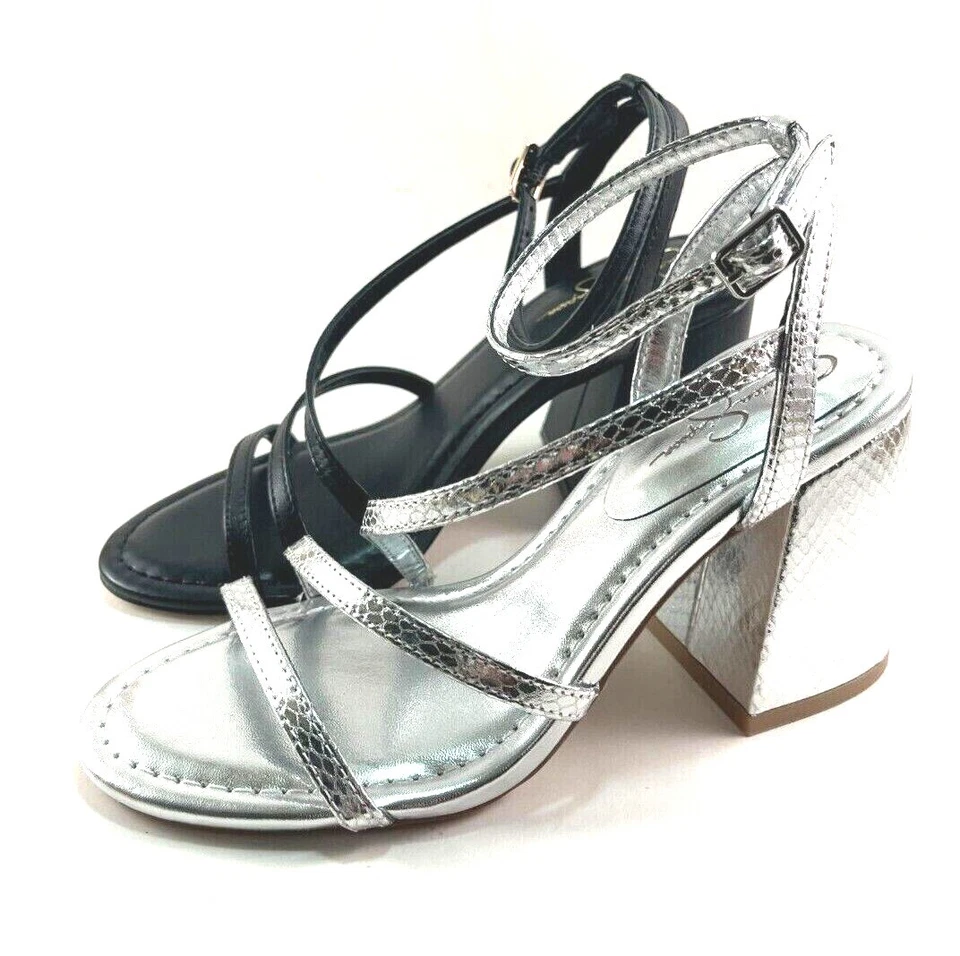 Sandalia de Vestido Jessica Simpson Reyvin Gruesa Tacón Alto Tirantes Elige Talla/Color Foto 1 de 1