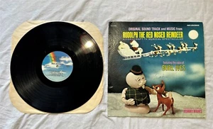 Rudolph The Red Nose Reindeer Original Soundtrack Burl Ives Lp Vinyl Record 1980 - Picture 1 of 6