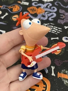 Disney XD Phineas And Ferb “Phineas With Guitar” 2010 Figure Used - Picture 1 of 5