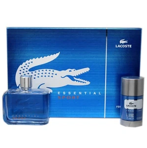 LACOSTE ESSENTIAL SPORT 2 PIECE GIFT SET FOR MEN EAU DE TOILETTE SPRAY 125ML - Picture 1 of 1