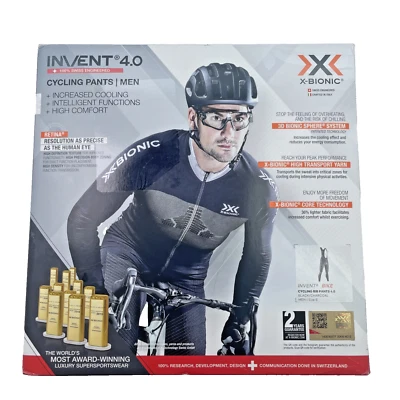 X-Bionic Invent 4.0 Herren Fahrrad Trägerhose, Größe S, schwarz - Bild 1 von 4